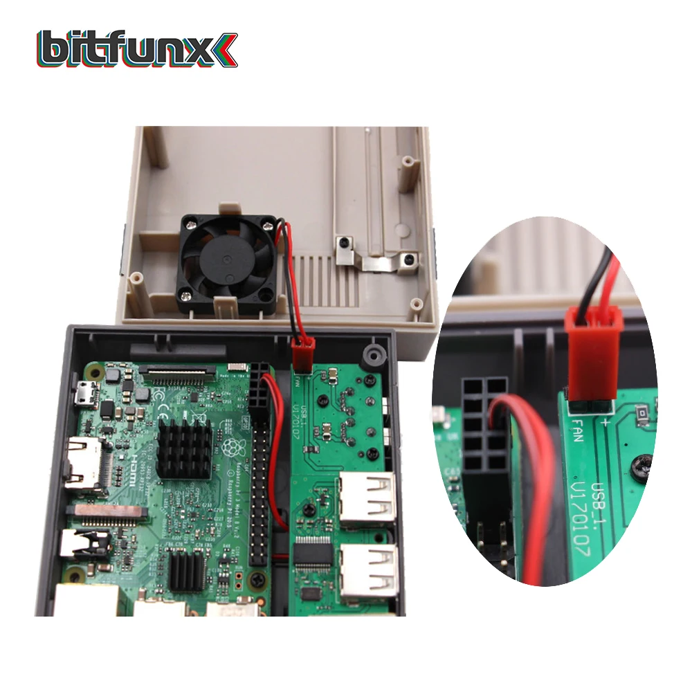 Мини Чехол NESPI чехол Retroflag с вентилятором питания комплект для Raspberry Pi B +/2B/3B/3B +