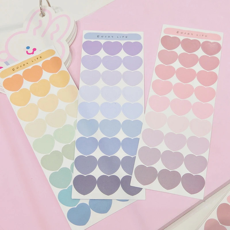 Наклейки в виде милых сердец 3 шт./лот декоративная наклейка для скрапбукинга