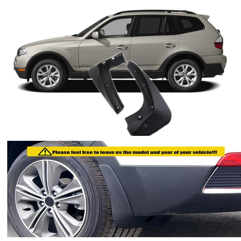 

High-quality 4pcs ABS Front & Rear Fender For BMW X3 E83 2006-2010 Car Mud Flaps Splash Guard Mudguard Mudflaps