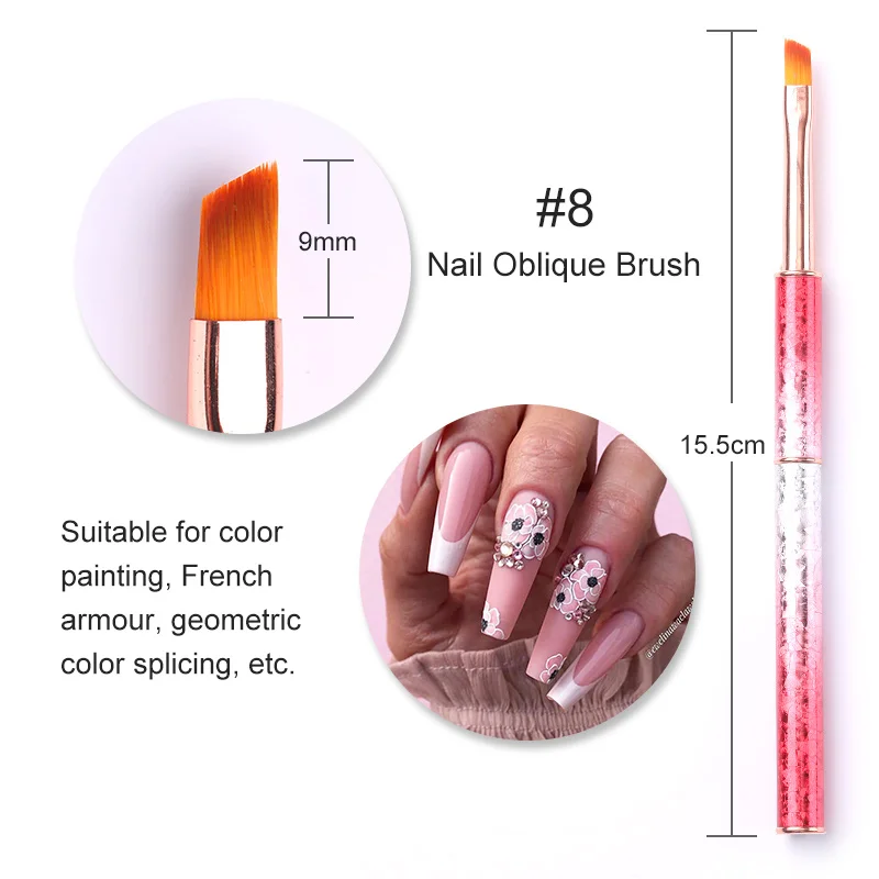 1 шт. УФ гель щетка для ногтей цветная ручка рисования градиентная сломанная со