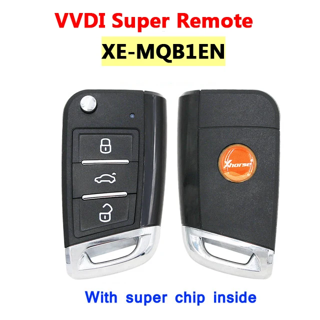 

XEMQB1EN Super Remote Key MQB Style 3 Buttons Built-in Super Chip