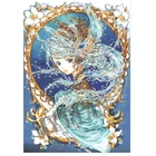 Алмазная картина квадратнаякруглая, с изображением девушки-водного эльфа, Набор для вышивки крестиком, декор для комнаты, настенное искусство