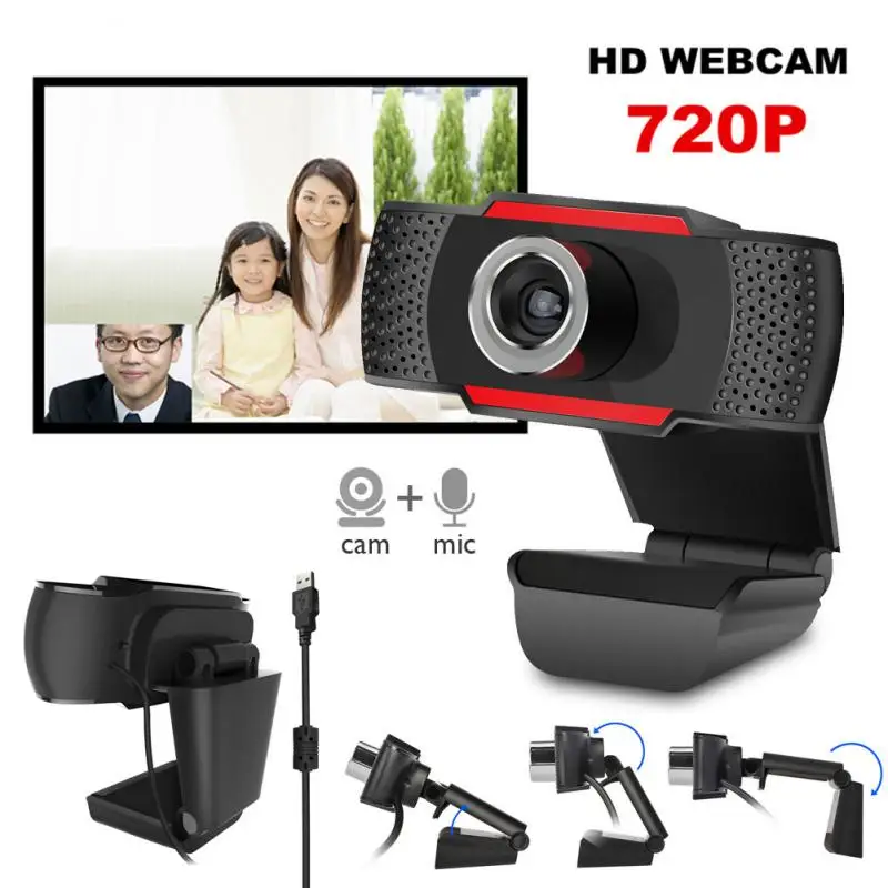Веб-камера ПК Full HD 1080p 720P веб-камера со встроенным микрофоном для ноутбука