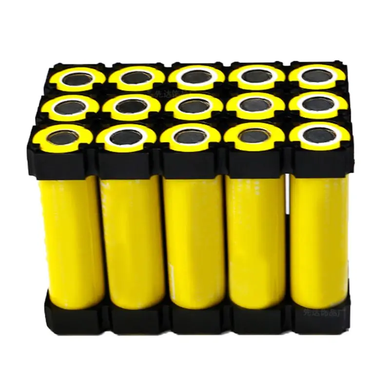 

C5AE 10PCS Black 21700 3x5 Battery Holder Cell Safety Plastic Brackets for 21700 Batteries Pack