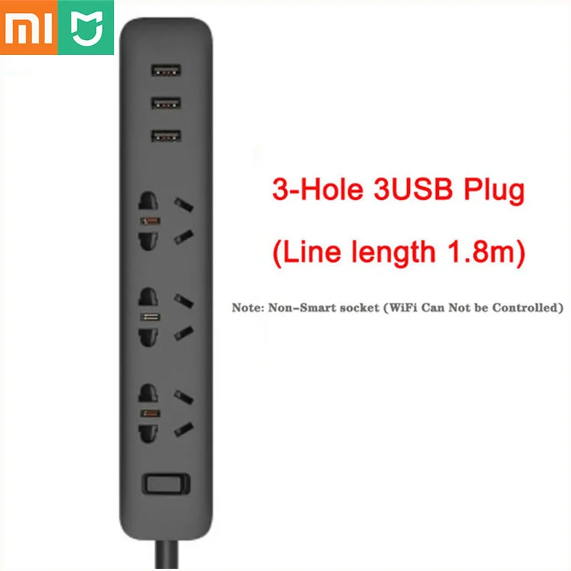 Оригинальный Xiaomi Power Strip mi умный дом Электроника Зарядка 3 USB 2 0 Интерфейс