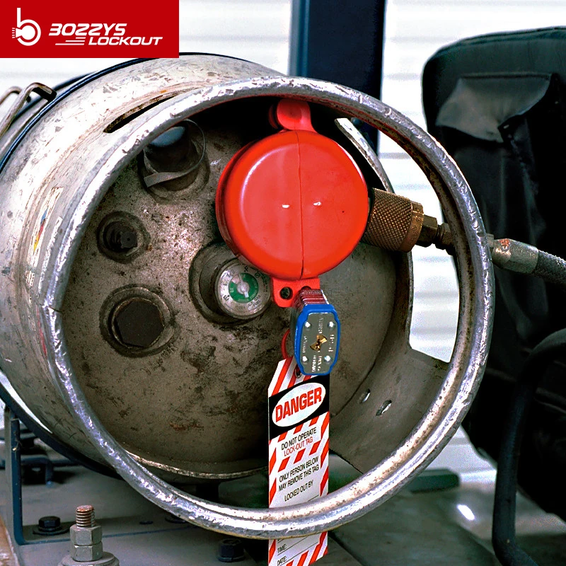 

Cylinder Tank Lockout made from engineering plastic ABS Valve handwheel lock Gas storage Tank gas Valve lock out tag out