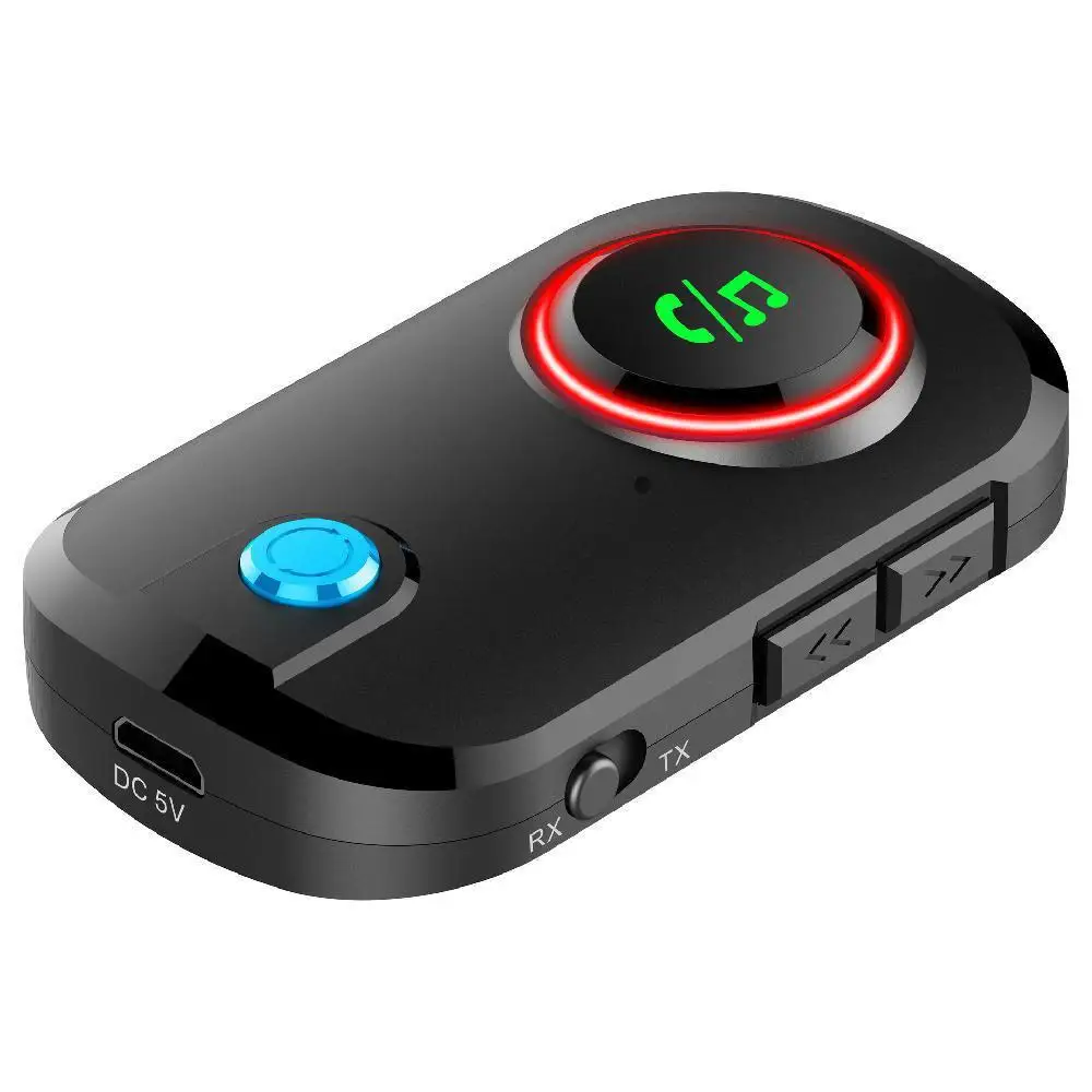 

Аудиоадаптер Bluetooth 5.0 беспроводной 3,5 мм Aux беспроводной адаптер для автомобиля