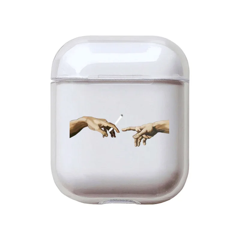 Style 4 Чехол для телефона с абстрактным рисунком для Apple Airpods 2/1, чехол с милыми мультяшными персонажами, Жесткий Чехол для наушников Airpod, чехол для air pods - Цвет: Style 4