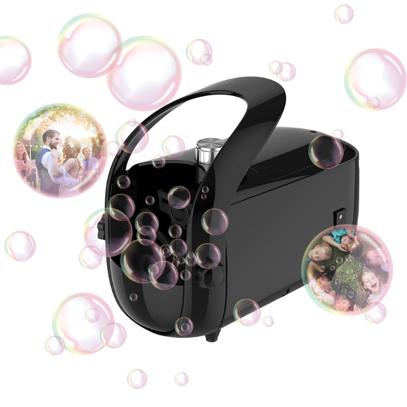 Пузырьковый аппарат портативный черный автомат для игр на открытом воздухе