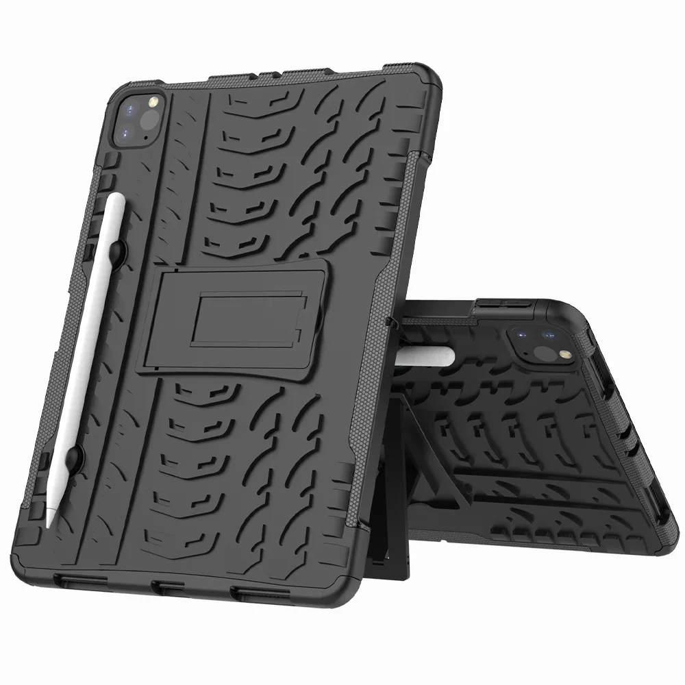 

ShockProof Rubber Hybrid Heavy Duty Stand PC+TPU Hard Fundas Case For Apple IPad pro 11 (2020) 11" Tablet Cover Case Coque