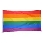 Полиэстер, Радужный Флаг, большой ЛГБТ флаг, баннер для улицы (60*90 см90*150 см)
