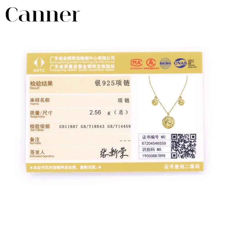 

Canner Luxury 925 Sterling Silver Pendant Necklace For Women Roman Coin Medal Portrait Necklace bijoux femme Collares W5