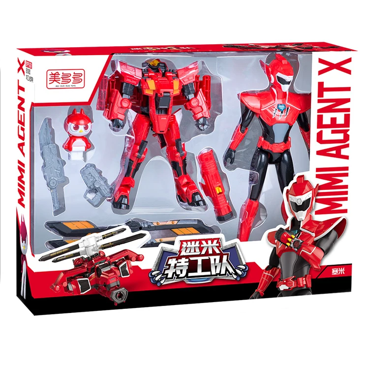 

Экшн-фигурка MiniForce «трансформер», игрушки-агенты, игрушки X Volt Semey Air Force с маленькими детскими игрушками для мальчиков, подарки, красный стиль