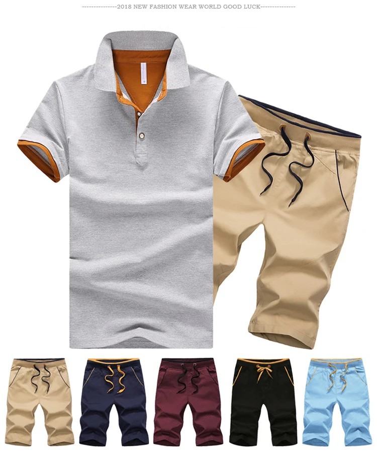 

Men Set Casual Sportswear Tracksuits Sets Summer Short-sleeved Sports Suit Printed Breathable Sweatsuit Tracksuit Male Clothing