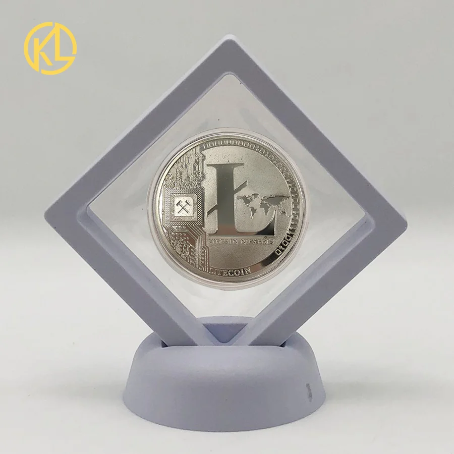 CO016-3 Позолоченная горячая Распродажа Биткоин битная монета Litecoin пульсация эфириум криптовалюта металлическая памятная монета с выставочным стендом - Цвет: CO016-3