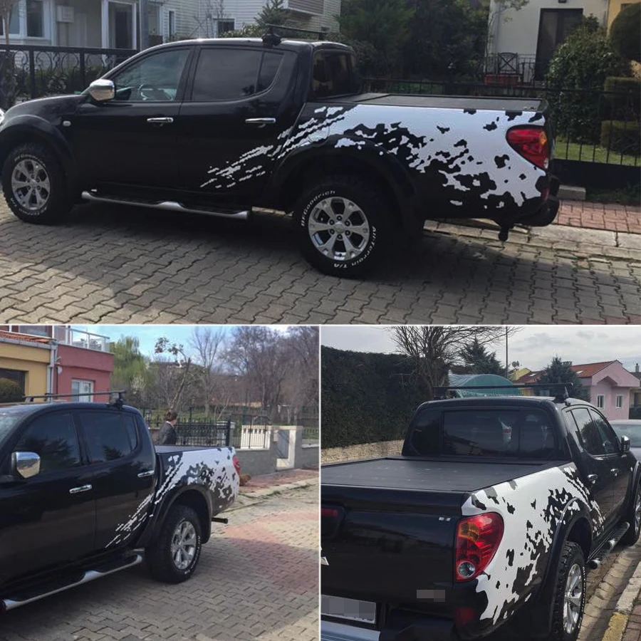 Mudslinger тело задний хвост сторона графический винил для MITSUBISHI L200 TRITON2006