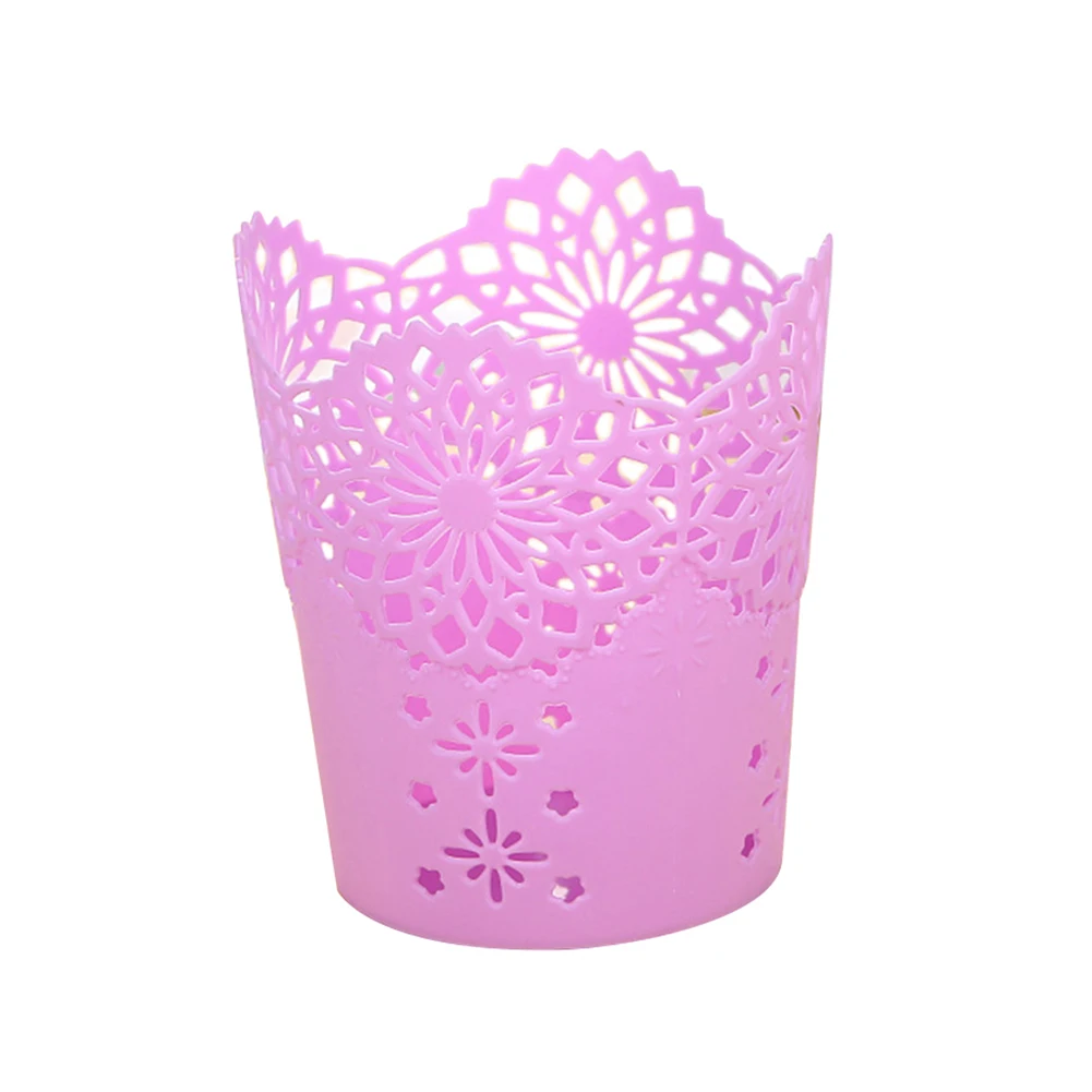 Полый Цветочный держатель для карандашей и кистей настольный органайзер Декор |