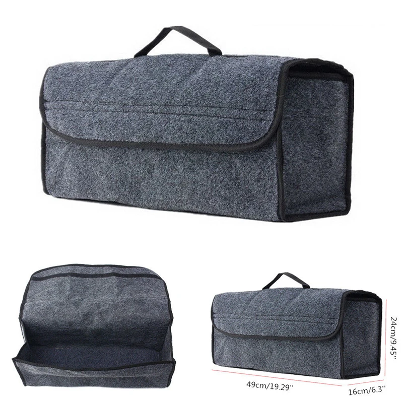 Portable Foldable Multipurpose Car Felt Cloth Folding Storage Box Organizer Case Auto Multi-use Tools organizer box Bags | Багаж и сумки