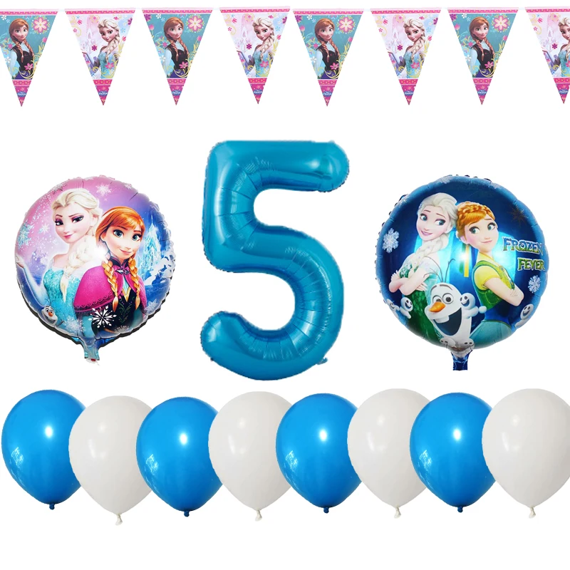 12 шт. Дисней Холодное сердце тема 1st Wish день рождения фольгированный шар детский душ вечерние украшения С Днем Рождения шар