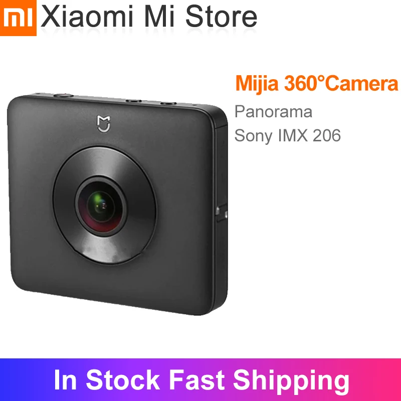 In Stock Xiaomi Mijia 360° Panoramic Recording Travel Camera IP67 rating WiFi Bluetooth Mini 3.5K Video Sport Camcorder | Электроника