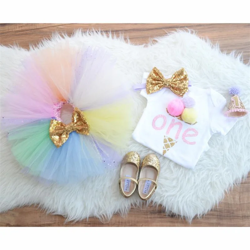 1 год платье на день рождения для маленьких девочек крещения платья новогоднюю и