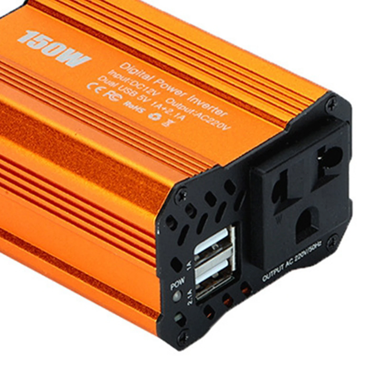 

150W Car Power Inverter inversor DC 12V To AC 220V 2.1A Dual USB Ports Car Charger Adapter