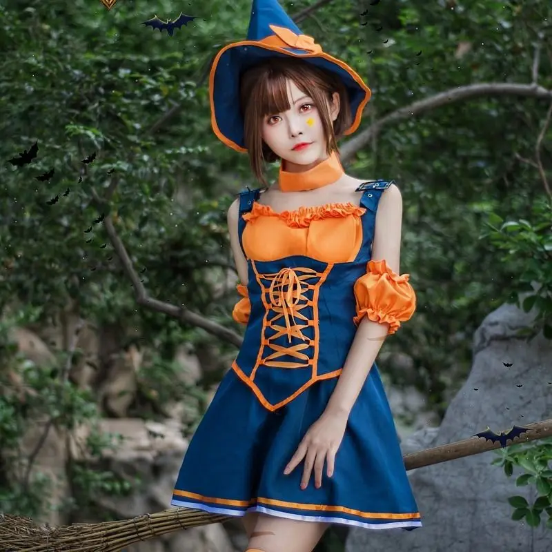 

Gothic Witch Costumes Stage Performance Funny Suit Anime Cosplay Halloween Dress Sexy Role Play Uniform Party Lingerie Adult
