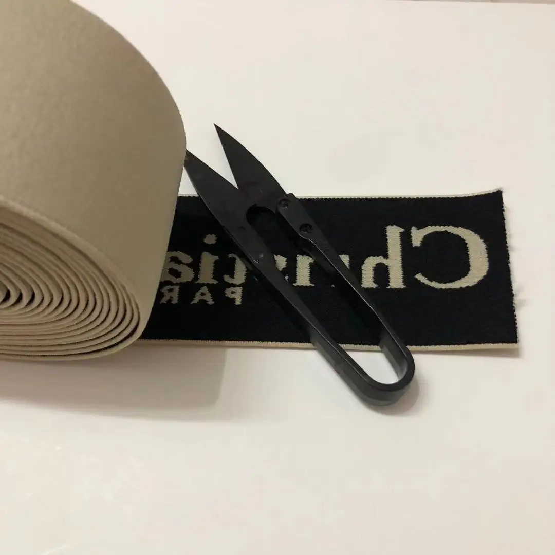 

2 styles of 3 yards Customized brand name elastic band high quality clothing headband accessories