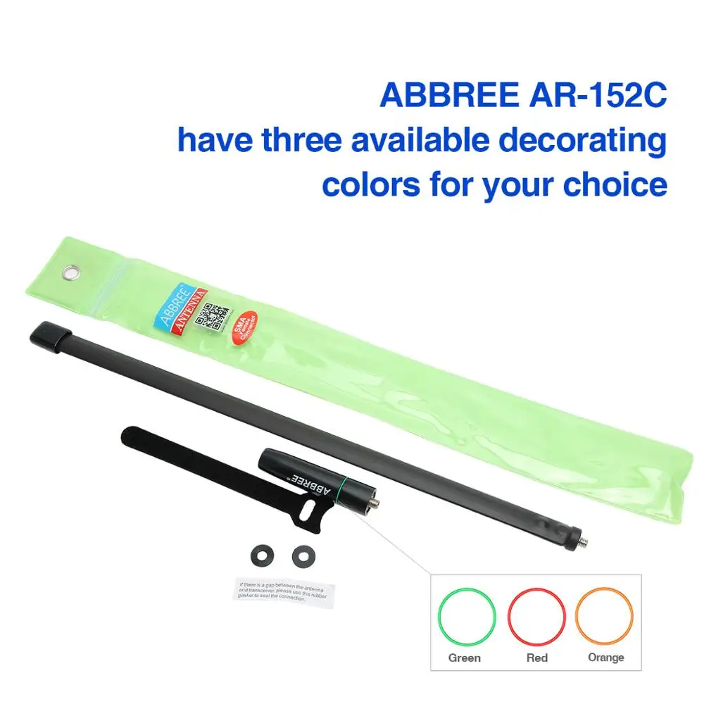 Фирменная Новинка Красочные ABBREE AR 152C складные тактические SMA 48 см антенна 144/430 МГц