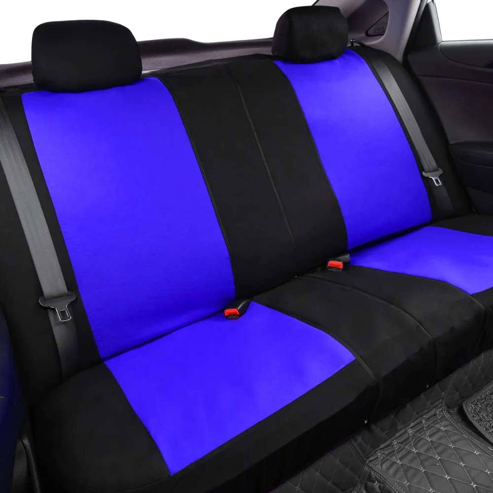 Wesheu Car Seat Covers Universal Auto Interior Accessories Gray Blue Red Car Seat Protector With 2mm Foam Covers