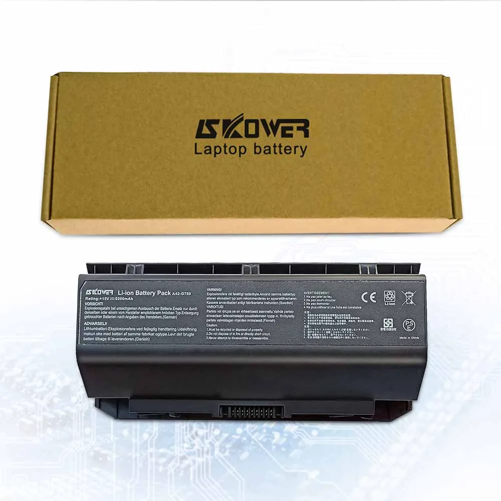 SKOWER A42 G750 ROG G750J G750JH G750JM G750JS Series 15V/5200mAh|Аккумуляторы для ноутбуков| |
