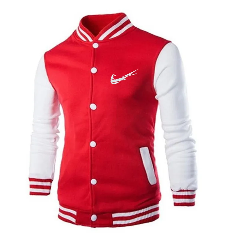 

2021 new fashion INIKE couples stand collar baseball shirt jacket sweater pullover eight color