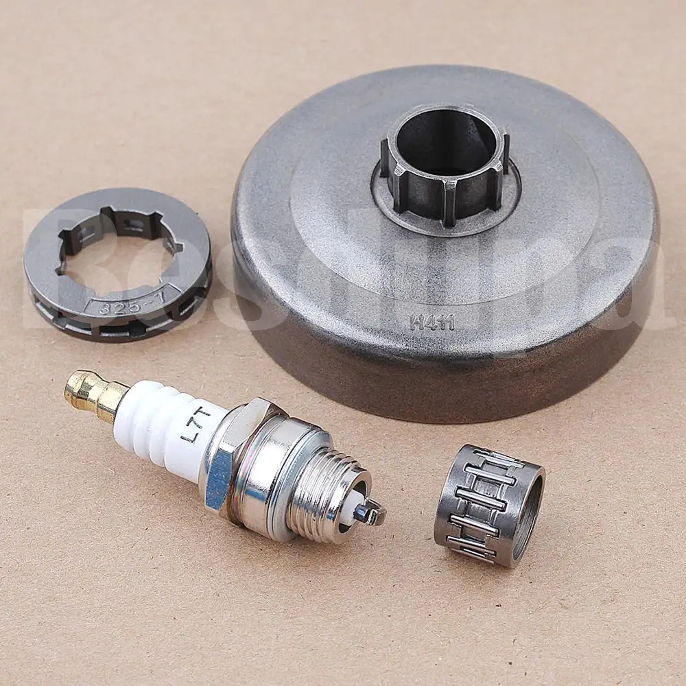 

Clutch Drum Needle Bearing .325" Sprocket Rim For Husqvarna 51 50 55 Rancher 154 254 Chainsaw 503088702 w Spark Plug