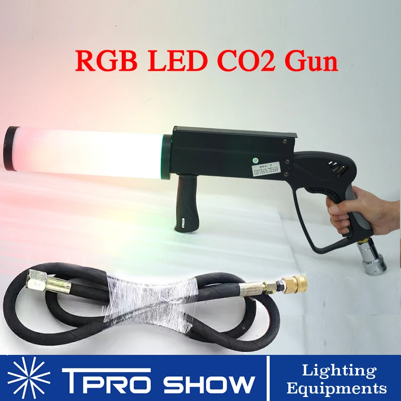 1pcs LED Gun Cryo CO2 рюкзак ручной DJ пистолет светодиодный CO2 ЦИЛИНДР задний пакет держатель сценический эффект машина аксессуары DJ певица - Цвет: 1pcs LED Gun