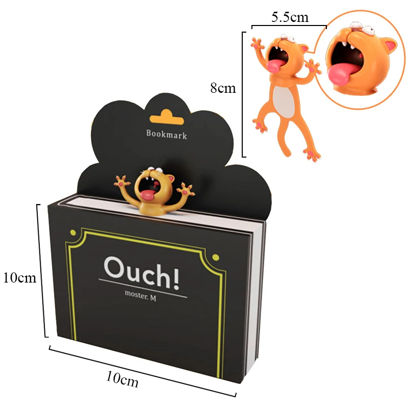 

Creative 3D Stereo Bookmark Cute Cartoon Animal Marker Kawaii Cat Panda Bookmark Of Pages Kids Gifts School Stationery Supplies