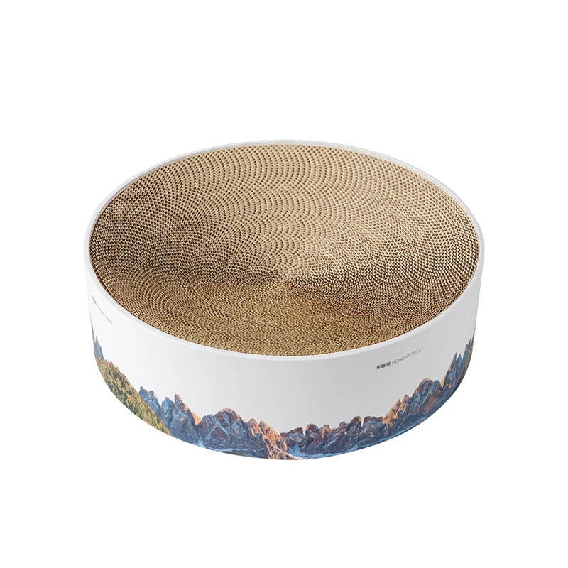 

Stable Cat Scratch Plate Wear-resistant Claw Sharpener Large Corrugated Paper Cat Litter Diameter 41cm Cat Toy Cat Supplies