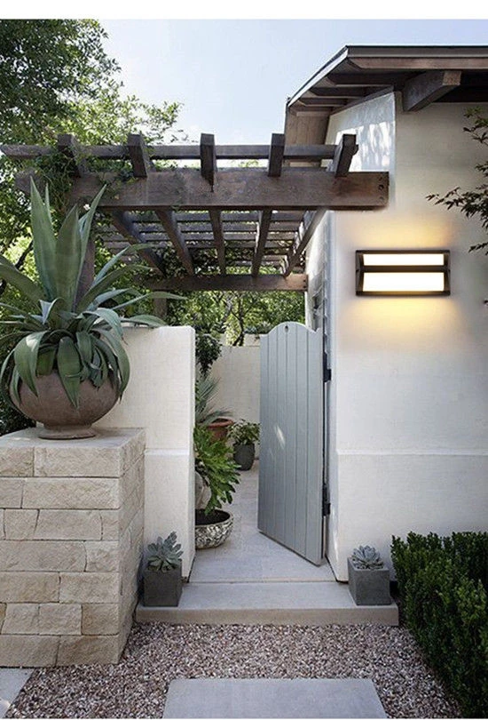 Светодиодный современный уличный водонепроницаемый настенный светильник для