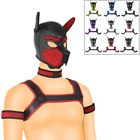 Щенок играть собака капюшон маска, с круглой горловиной, чехол для телефона на руку для ползания Paw садо Для мужчин нагрудный ремень для сексуальный костюм собаки ролевая игра, рабы секс-игрушка