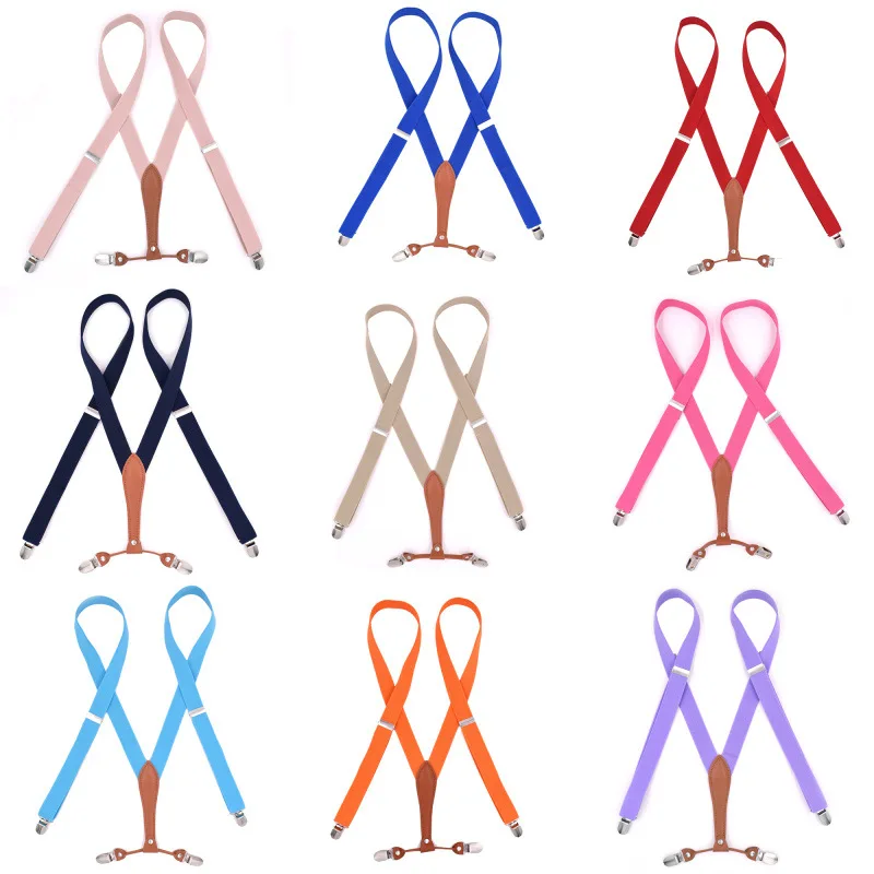 Подтяжки большого размера для женщин и мужчин модные подтяжки с зажимами X Back