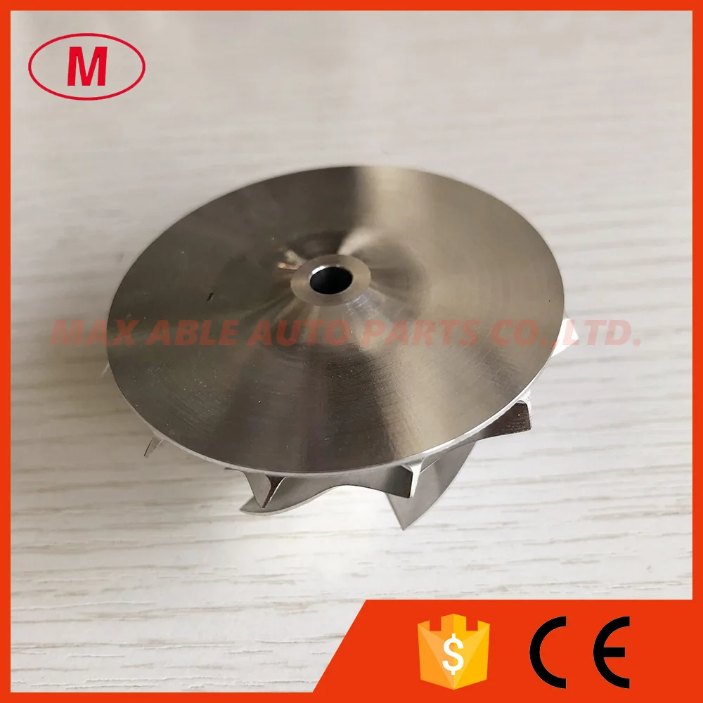 RHF5 reverse 41.80/54.00mm 6+6 blades high performance Turbo Billet/milling/aluminum 2618 compressor wheel | Автомобили и