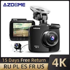 Видеорегистратор AZDOME GS63H, видеорегистратор 2,4 дюйма, 4K, ЖК-экран, встроенный GPS, скоростные координаты, Wi-Fi, 2160p, видеорегистратор с двойным объективом