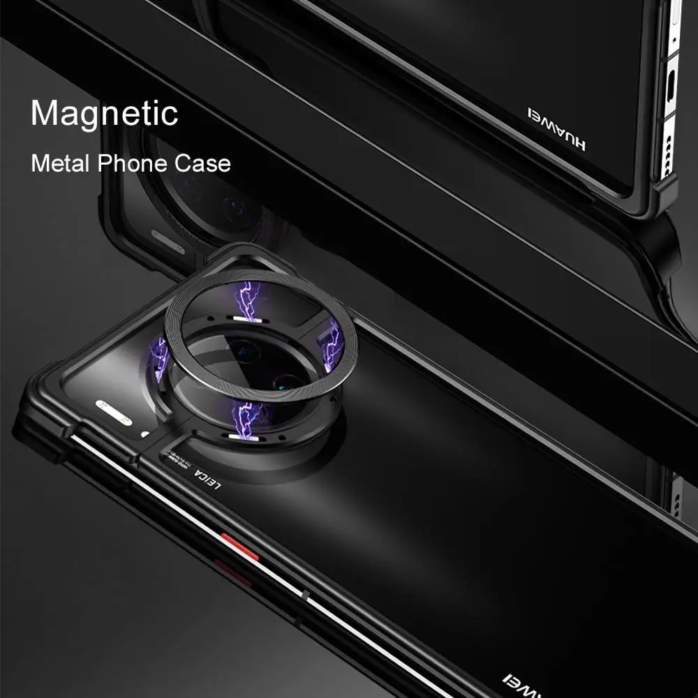 Новый чехол для телефона с металлической рамкой Huawei mate 30 Магнитный защитой от