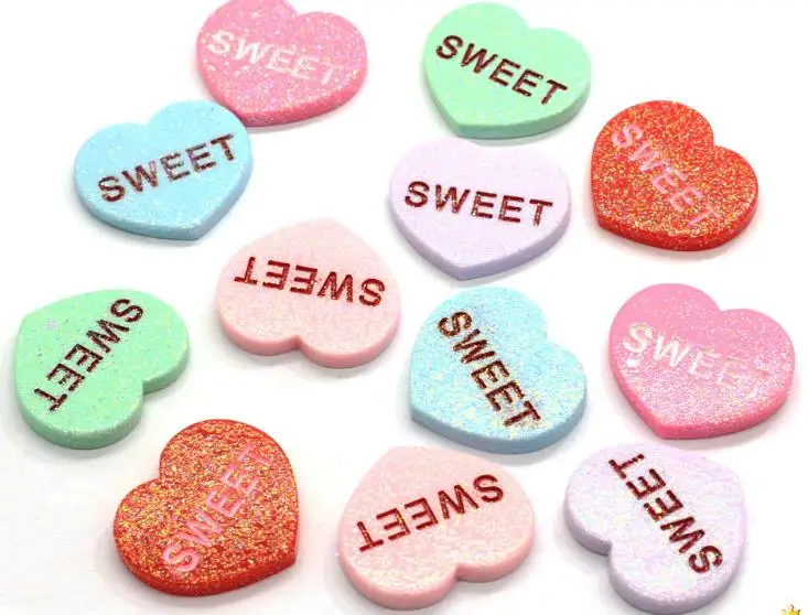 

Аксессуары для скрапбукинга, милые полимерные блестящие миниатюрные украшения DIY для телефона с плоским основанием