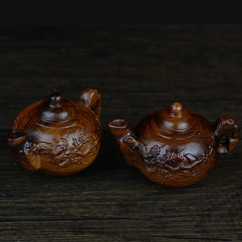 Hollow yellow sandalwood handles necklace pendant accessories solid wood carving play with crafts African acid branch | Украшения и