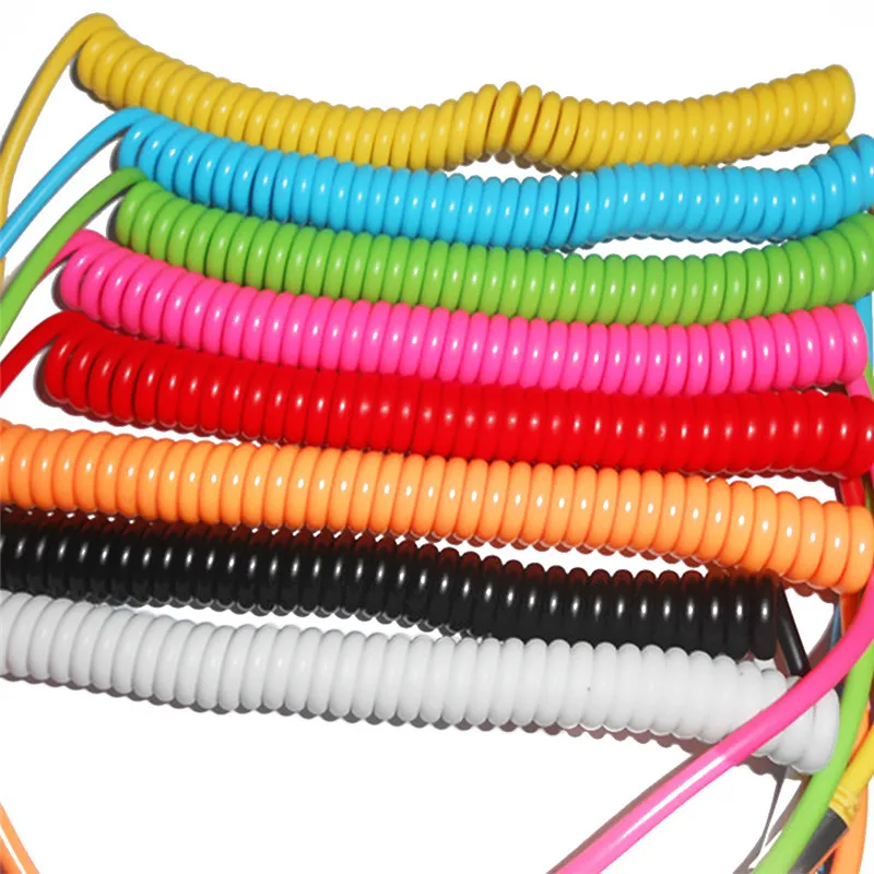 Вспомогательный спиральный стерео аудио кабель 1 шт. 3 5 мм Автомобильный AUX