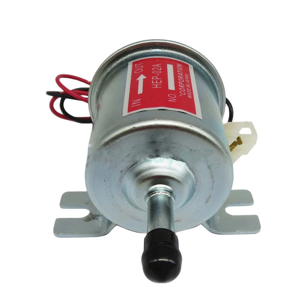 New universal diesel petrol gasoline 12v electric fuel pump HEP-02A 8mm pipe low pressure bomb carburetor motorcycle ATV | Автомобили и