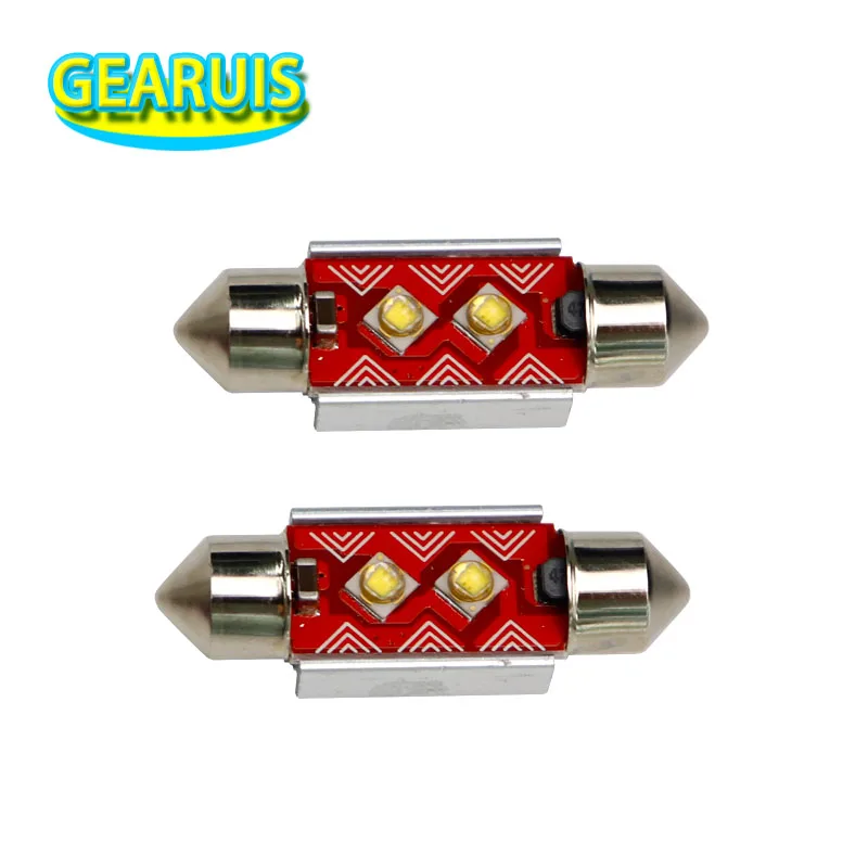 

4pcs c5w led CANBUS no error C10W bulb Festoon 3W 0.23A 2 SMD 3535 LED chips Dome reading lamp car Interior Light White 12V-20V