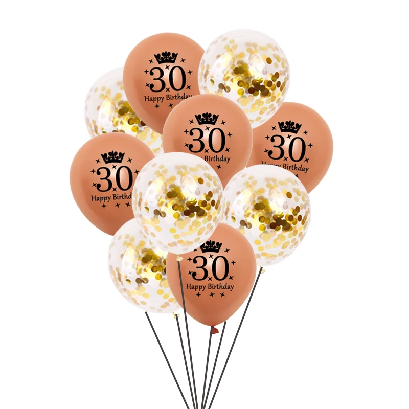 10 шт. латексные шары с конфетти|Воздушные и аксессуары| |