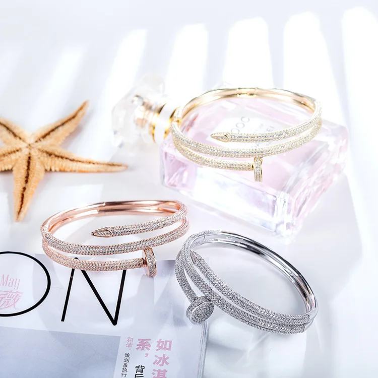 Роскошные брендовые ювелирные изделия из серебра 925 пробы двойной круг браслет