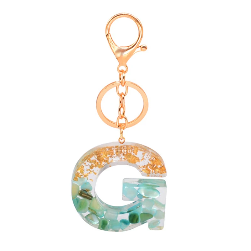 Милые Акриловые Брелоки для ключей 26 цветов брелок кольцо с подвеской блестящий